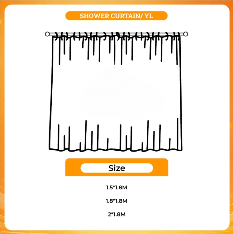 3D shower curtain - Arknights Merch