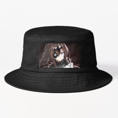 Amiya Arknights Prelude Dawn Black White Bunny Warrior Bucket Hat