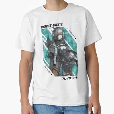 Greythroat Arknights V 1 Black Ver T-shirt