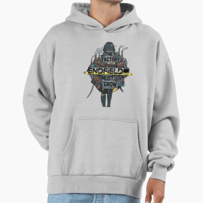 Endfield Arknights Factory Must Grow Meme Factory Builder Pixel Art Endless Expansion Hoodie