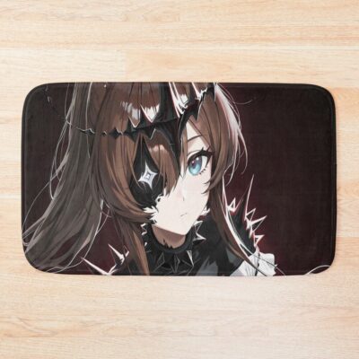 Amiya Arknights Prelude Dawn Black White Bunny Warrior Bath Mat