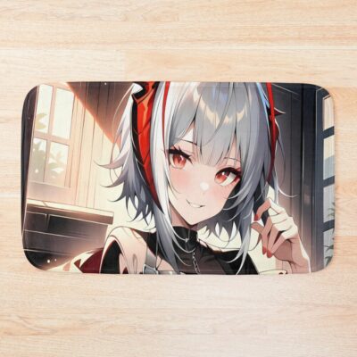 Prelude W Arknights Streetwear Rebel Anime Girl Waifu Bath Mat