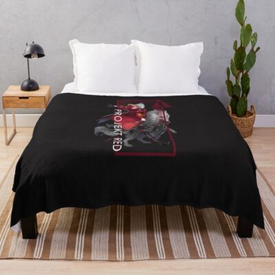 Arknights Projekt Red Character Portrait 1 Throw Blanket