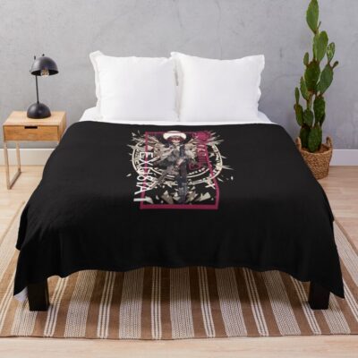 Arknights Exusiai Character Portrait Throw Blanket