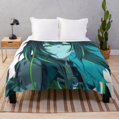 Kal Tsit Aura Farming Arknights Throw Blanket