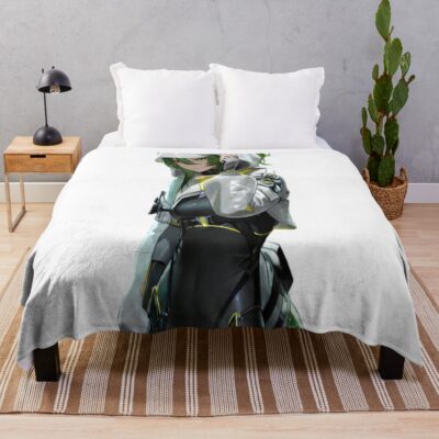 Fluorite Aura Farming Arknights Throw Blanket