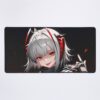 Prelude W Arknights Fiery Punk Rebel Charm Anime Girl Mouse Pad