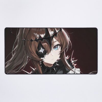 Amiya Arknights Prelude Dawn Black White Bunny Warrior Mouse Pad