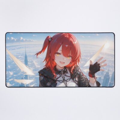 Exusiai Winged Skyline Blessing Arknights Prelude To Dawn Mouse Pad
