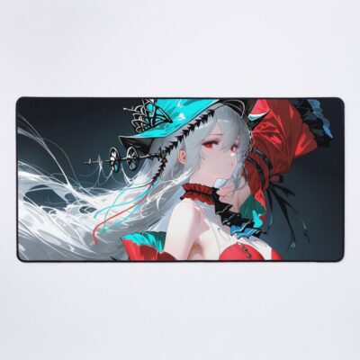 Skadi Arknights Prelude To Dawn Anime Girl Witch Night Ocean Fantasy Mouse Pad