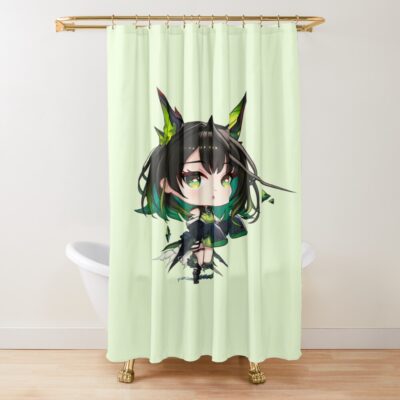 Arknights Mon3tr Chibi Shower Curtain