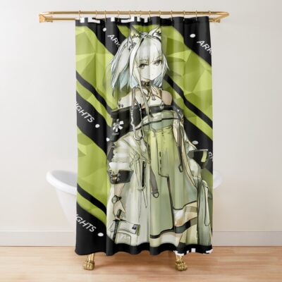 Kal Tsit Arknights V 1 White Ver Shower Curtain