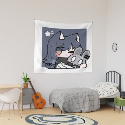 Arknights Chibi Texas Tapestry