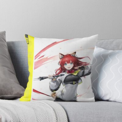 Akekuri Official Poster Arknights Endfield Throw Pillow