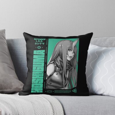 Hoshiguma Arknights V 3 Color Throw Pillow