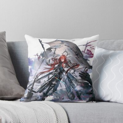 Ember Arknights Throw Pillow
