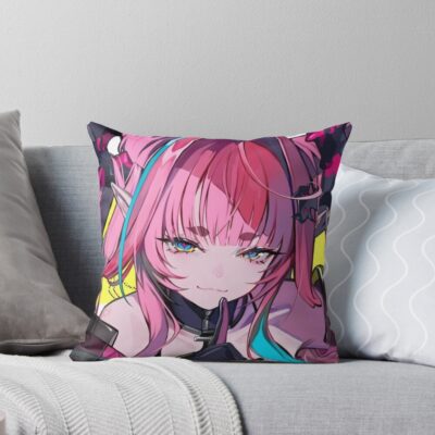 Yvonne Arknights Smile Throw Pillow