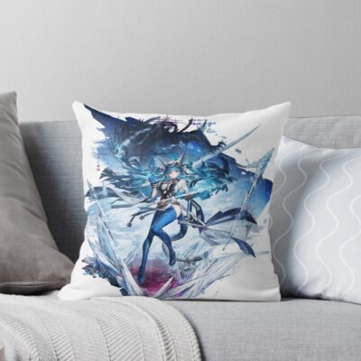 Last Rite From Arknights Endfield Throw Pillow