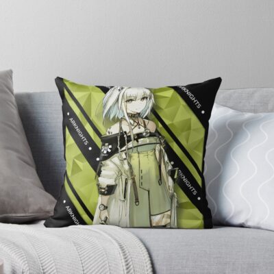 Kal Tsit Arknights V 1 White Ver Throw Pillow