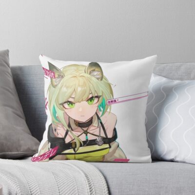 Kal Tsit Tsundere Arknights Throw Pillow