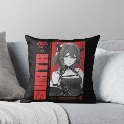 Surtr Arknights V 3 Color Throw Pillow