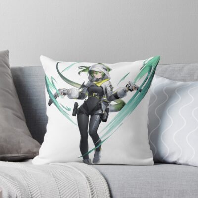 Fluorite Arknights Throw Pillow